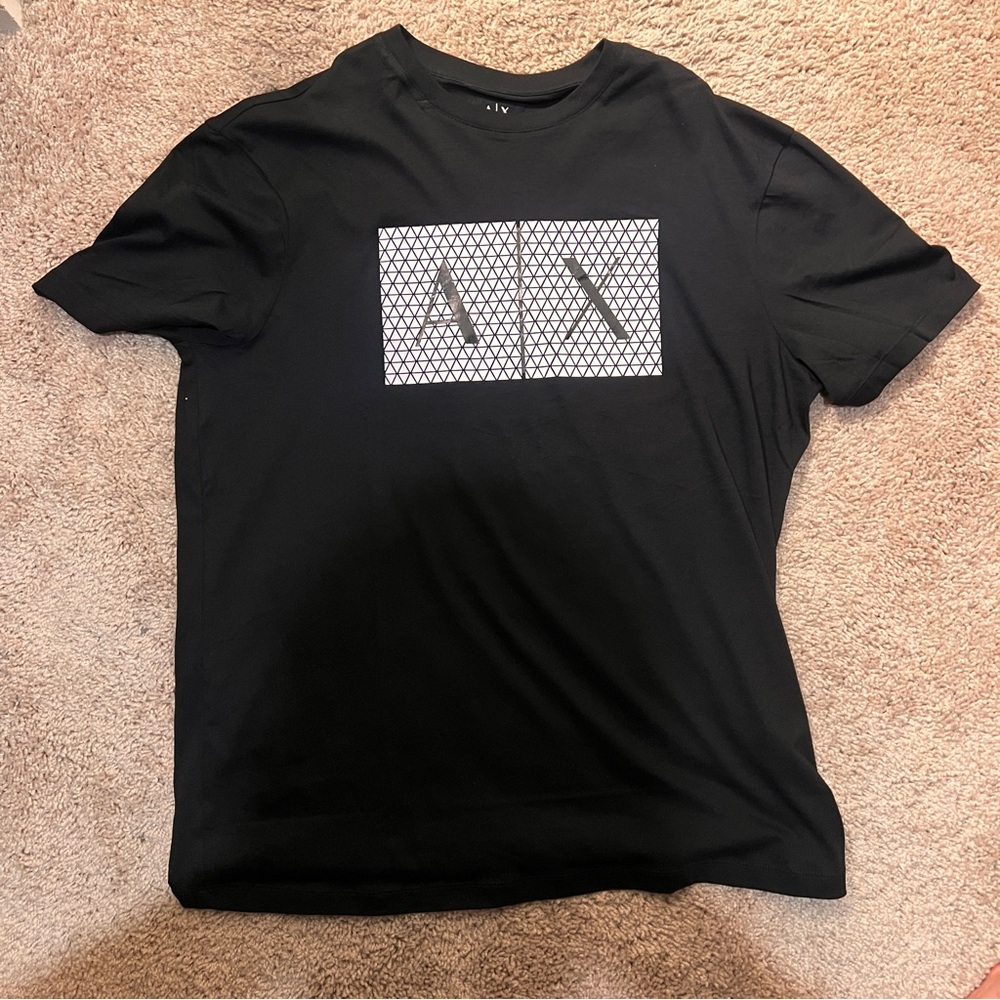 NEW! ARMANI EXCHANGE Black Graphic T-Shirt